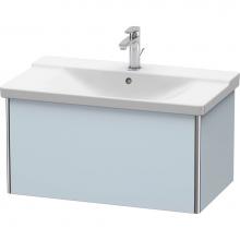 Duravit XS408109797 - Duravit XSquare Vanity Unit Wall-Mounted  Light Blue Satin Matte