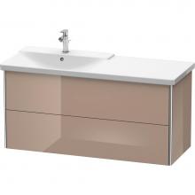 Duravit XS418608686 - Duravit XSquare Vanity Unit Wall-Mounted  Cappuccino High Gloss