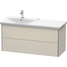 Duravit XS418609191 - Duravit XSquare Vanity Unit Wall-Mounted  Taupe Matte