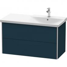 Duravit XS418809898 - Duravit XSquare Vanity Unit Wall-Mounted  Night Blue Satin Matte
