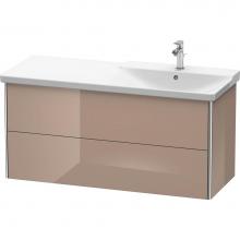 Duravit XS418908686 - Duravit XSquare Vanity Unit Wall-Mounted  Cappuccino High Gloss