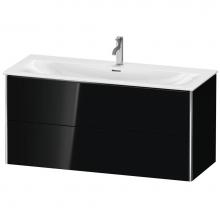 Duravit XS432604040 - Duravit XSquare Two Drawer Wall-Mount Vanity Unit Black