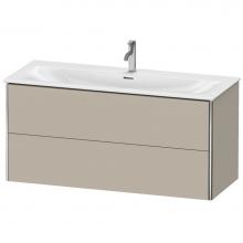 Duravit XS432606060 - Duravit XSquare Two Drawer Wall-Mount Vanity Unit Taupe