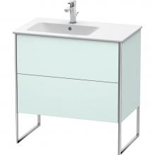 Duravit XS445000909 - Duravit XSquare Floor Standing Vanity Unit  Light Blue Matte