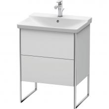 Duravit XS446003636 - Duravit XSquare Floor Standing Vanity Unit  White Satin Matte
