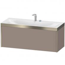 Duravit XV4612EB143P - Duravit XViu One Drawer C-Bonded Wall-Mount Vanity Kit Basalt