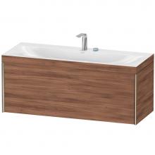 Duravit XV4612EB179C - Duravit XViu One Drawer C-Bonded Wall-Mount Vanity Kit Walnut