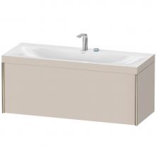 Duravit XV4612EB191C - Duravit XViu One Drawer C-Bonded Wall-Mount Vanity Kit Taupe