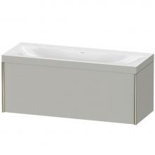 Duravit XV4612NB107C - Duravit XViu One Drawer C-Bonded Wall-Mount Vanity Kit Concrete Gray