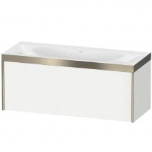 Duravit XV4612NB118P - Duravit XViu One Drawer C-Bonded Wall-Mount Vanity Kit White