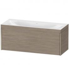 Duravit XV4612NB131C - Duravit XViu One Drawer C-Bonded Wall-Mount Vanity Kit Silver Pine