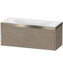 Duravit XV4612NB131P - Duravit XViu One Drawer C-Bonded Wall-Mount Vanity Kit Silver Pine