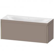 Duravit XV4612NB143C - Duravit XViu One Drawer C-Bonded Wall-Mount Vanity Kit Basalt