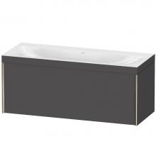 Duravit XV4612NB149C - Duravit XViu One Drawer C-Bonded Wall-Mount Vanity Kit Graphite