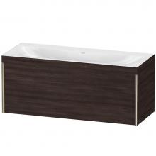 Duravit XV4612NB153C - Duravit XViu One Drawer C-Bonded Wall-Mount Vanity Kit Chestnut Dark