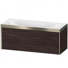 Duravit XV4612NB153P - Duravit XViu One Drawer C-Bonded Wall-Mount Vanity Kit Chestnut Dark