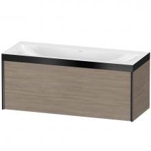 Duravit XV4612NB231P - Duravit XViu One Drawer C-Bonded Wall-Mount Vanity Kit Silver Pine