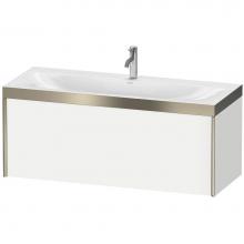 Duravit XV4612OB118P - Duravit XViu One Drawer C-Bonded Wall-Mount Vanity Kit White