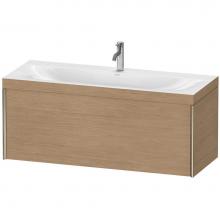 Duravit XV4612OB152C - Duravit XViu One Drawer C-Bonded Wall-Mount Vanity Kit European Oak