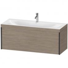 Duravit XV4612OB231C - Duravit XViu One Drawer C-Bonded Wall-Mount Vanity Kit Silver Pine