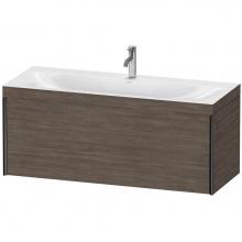 Duravit XV4612OB251C - Duravit XViu One Drawer C-Bonded Wall-Mount Vanity Kit Pine Terra
