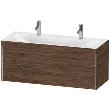 Duravit XV4613OB121C - Duravit XViu One Drawer C-Bonded Wall-Mount Vanity Kit Walnut Dark