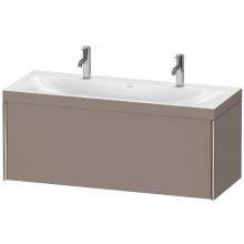Duravit XV4613OB143C - Duravit XViu One Drawer C-Bonded Wall-Mount Vanity Kit Basalt