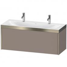 Duravit XV4613OB143P - Duravit XViu One Drawer C-Bonded Wall-Mount Vanity Kit Basalt