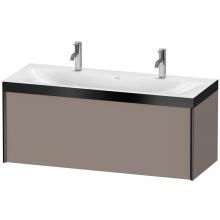 Duravit XV4613OB243P - Duravit XViu One Drawer C-Bonded Wall-Mount Vanity Kit Basalt