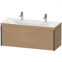 Duravit XV4613OB252C - Duravit XViu One Drawer C-Bonded Wall-Mount Vanity Kit European Oak