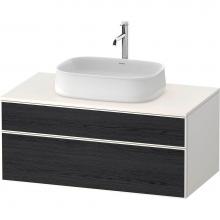 Duravit ZE4821016840000 - Duravit Zencha 39 3/8'' Wall Mount Two Drawer Single Vanity Cabinet in Black Oak, Sink S