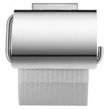 Duravit 0099551000 - Duravit Karree Single Roll Covered Toilet Paper Holder in Chrome
