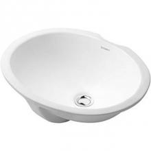 Duravit 0481570000 - Duravit Design Classics 22 5/8'' Oval Undermount Sink in White with Overflow
