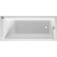Duravit 700333000000090 - Duravit Starck 63'' x 27 1/2'' Rectangular Drop In Bathtub in White Acrylic wi