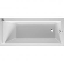 Duravit 700335000000090 - Duravit Starck 66 7/8'' x 29 1/2'' Rectangular Drop In Bathtub in White Acryli