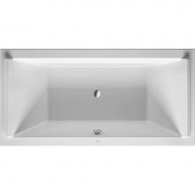 Duravit 700339000000090 - Duravit Starck 70 7/8'' x 35 3/8'' Rectangular Drop In Bathtub in White Acryli