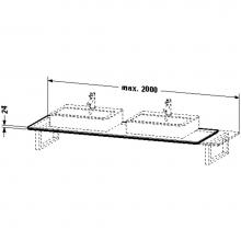 Duravit H2046C07575 - HD2 Variable Console, f. corner lef 24xVARx550mm, 2 cut out
