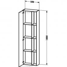 Duravit DS1248L4353 - DS Tall Cabinet Bas M, Chest Dk - HxWxD: 70 7/8''x19 5/8''x9 1/2''