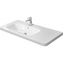 Duravit 2325100060 - Furniture washbasin 100cm DuraStyle white, bowl-l., w.OF, w.TP, w/o