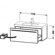 Duravit XL605002222 - Duravit X-Large Wall-Mount Vanity Unit White