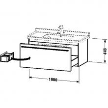 Duravit XL605808686 - Duravit X-Large Wall-Mount Vanity Unit Cappuccino
