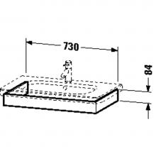 Duravit DS608104343 - DS Washbasin trim Basalt Matt for DuraStyle