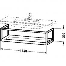 Duravit DS987401876 - DS Furn-Acces shelf WM #232012 1140X440 White, Euro