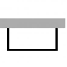 Duravit DN877803131 - DN Furn.panel BTW Pine Silver 555x1790mm, for tub