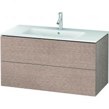 Duravit LC624201111 - Duravit L-Cube Two Drawer Wall-Mount Vanity Unit Cashmere Oak