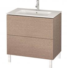 Duravit LC662601111 - Duravit L-Cube Two Drawer Floorstanding Vanity Unit Cashmere Oak