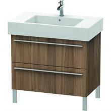 Duravit XL654307979 - Duravit X-Large Two Drawer Floorstanding Vanity Unit Walnut