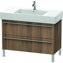 Duravit XL654407979 - Duravit X-Large Two Drawer Floorstanding Vanity Unit Walnut
