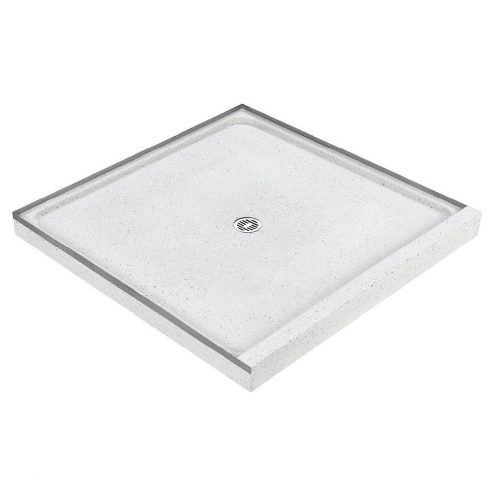 Monterey Shr Flr 48X48 1Thld-Blk On Wht