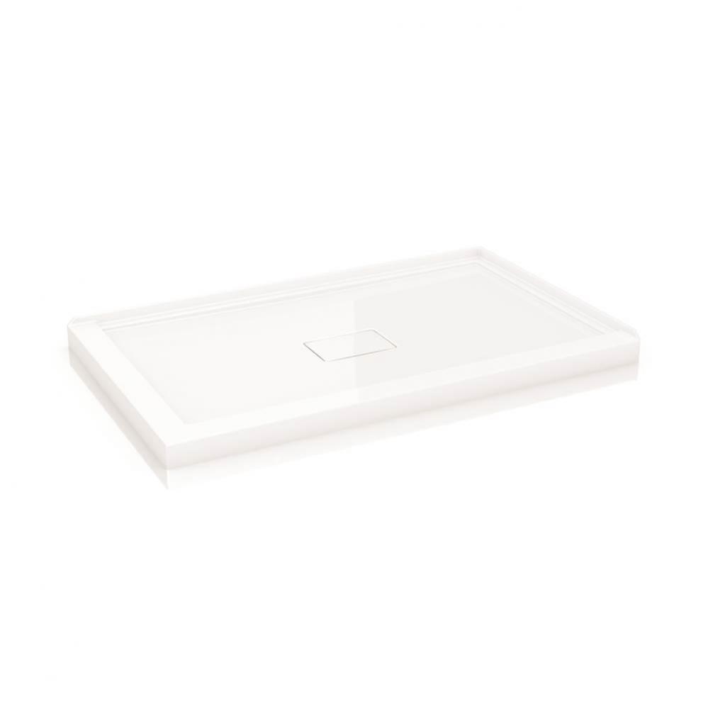FLANGED BASE W/DRAIN COVER 2-FLANGE/4842/WHITE/RIGHT